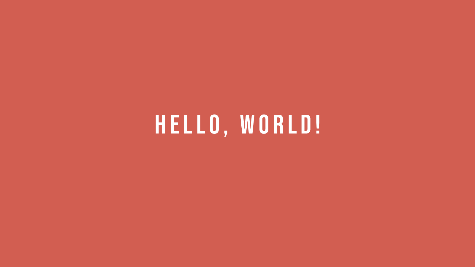 Hello, World! | thumbnail